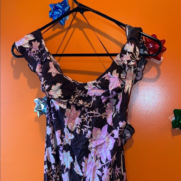 Intimately Free People Floral Ruffle Women's Maxi Dress - Picture 5 of 8